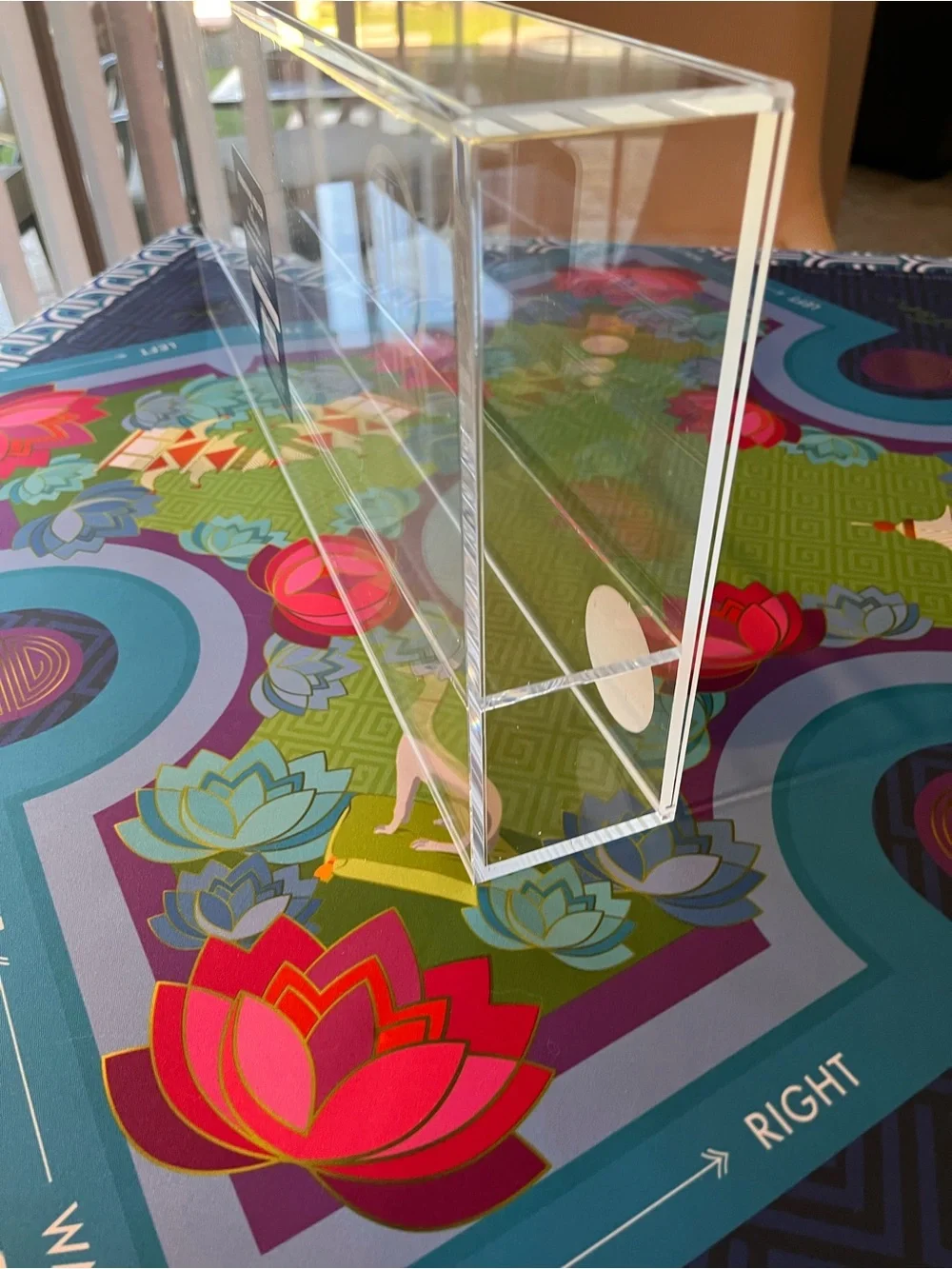 NWT Jonathan Adler Clear Acrylic Box with Sliding Top